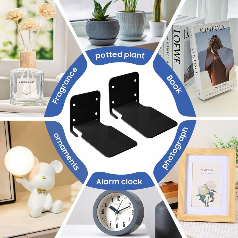 Moco Moment Floating Bookshelf Wall Mounted Bookshelf Invisible Bookshelves Metal