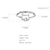 Hollow Pig Thin Minimalist Cute 925 Sterling Silver Engagement Tiny