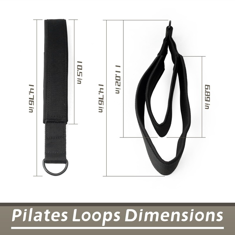 YIYANTO 2Pcs Pilates Loops Compatible with Tonal Machine Reformer Equipment,