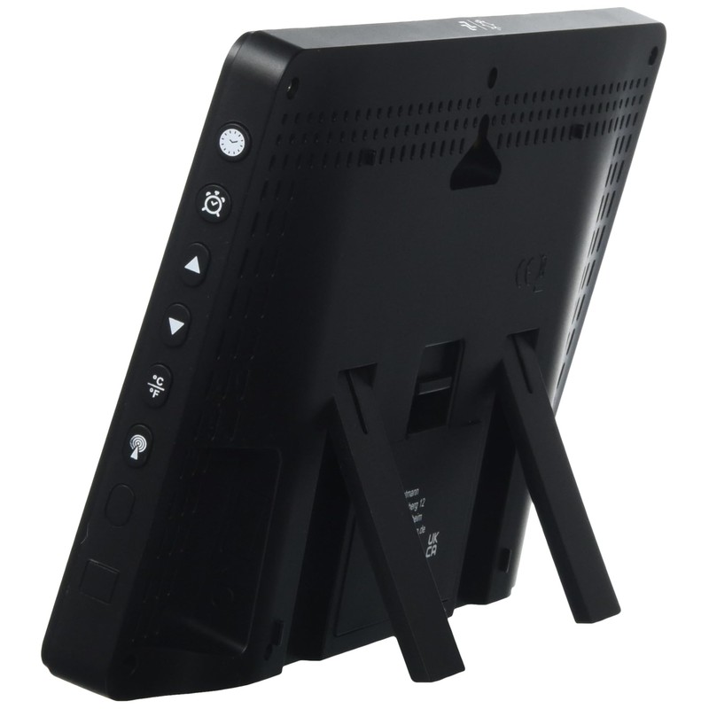 TFA Dostmann 60.2557.01 Digital Radio Controlled Clock with Room Climate