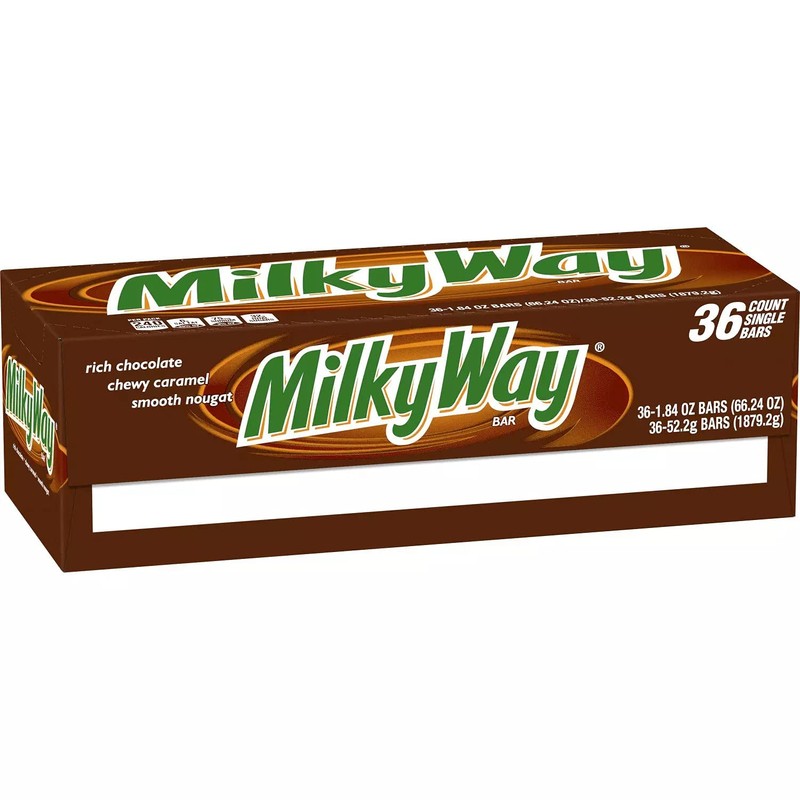 Milky Way Caramel Chocolate Full Size Candy Bars, 1.84 Ounce