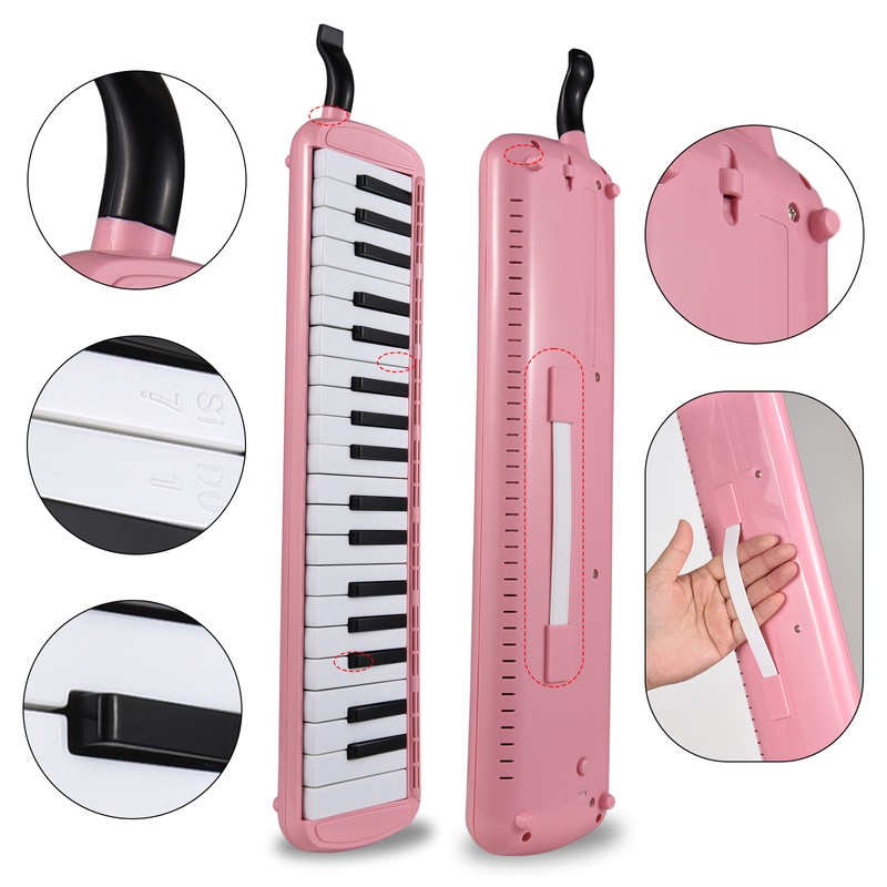 37 Keys Melodica Instrument Melodica Air Piano Keyboard with 2
