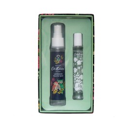 Cath Kidston Beauty Magical Woodland Travel Sleep Well Gift Set, 50ml Lavender Pillow Mist and 10ml Lavender Calming Gel