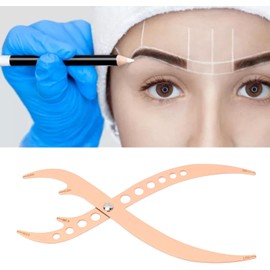 Herramienta de Medida Simétrica del Calibrador de Proporción áurea de Cejas, Regla de Posición de Tres Puntos para Extensiones de Cejas Microblading, Localizador de Posición,