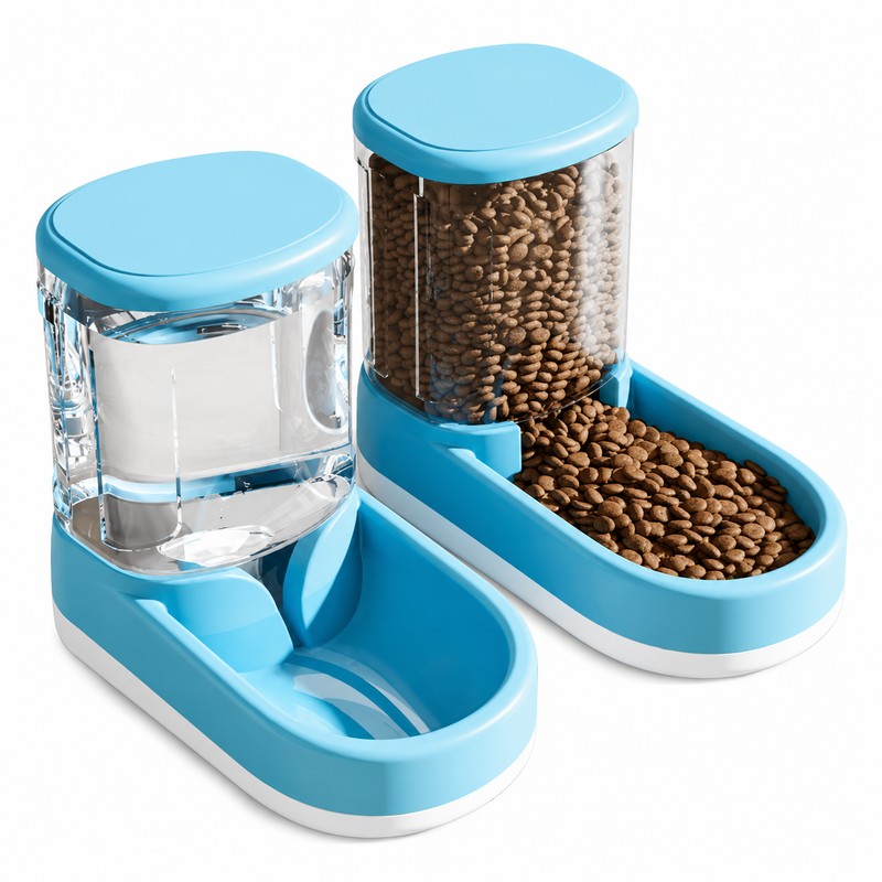 3.8L Pet Feeder & Water Dispenser – Automatic Food and