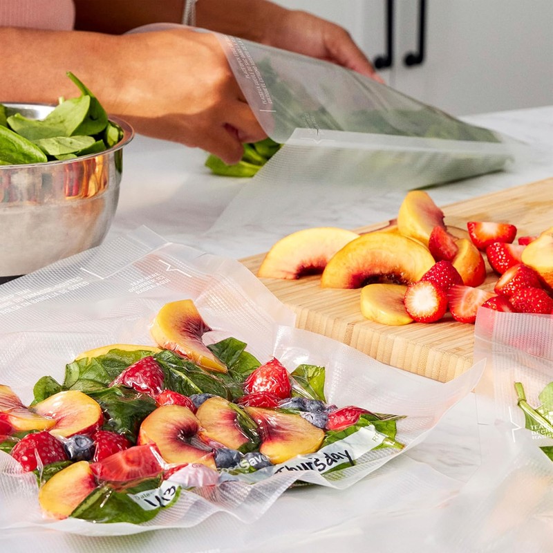 FoodSaver Custom Fit Vacuum Sealer Rolls, Airtight Food Storage and