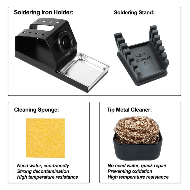 ZYRELYNX Upgraded Silicone Soldering Stand & Soldering Iron Holder, With