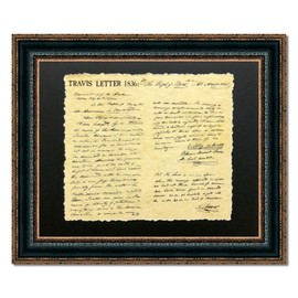 Wall Art Giant | Travis Letter | Custom Framed Historic Documents On Archival Paper, Fade Resistant Ultra Chrome Ink | 21L X 25W