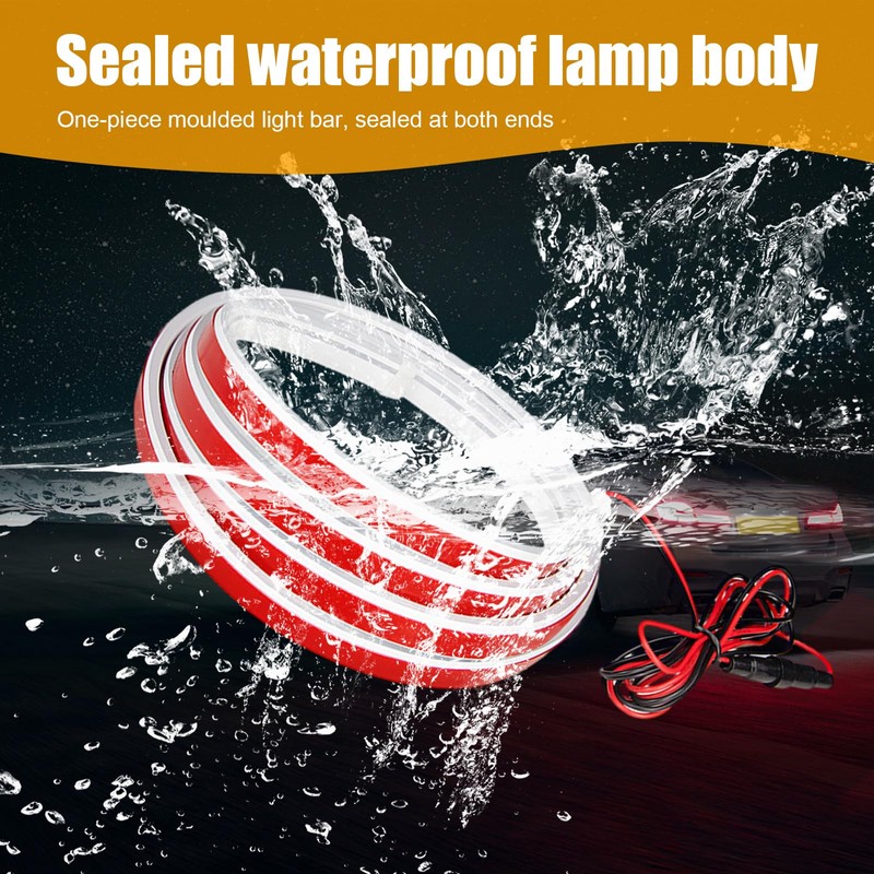 Dickno 79'' Car Hood Light Strip, Flexible Dynamic Daytime Running