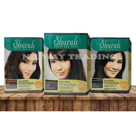 SHURAH PEWARNA RAMBUT PEK KOMPAK - 3 COLOR TO CHOOSE