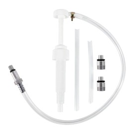 MXEC Lower Unit Gear Oil Pump for Quart Bottles, for Most of Marine Lower Units Gear Lube Change Kit, 8cc Manual Gear Fluid Transfer Pump with 3/8" Swivel, 8mm and 10mm Metal Adapter