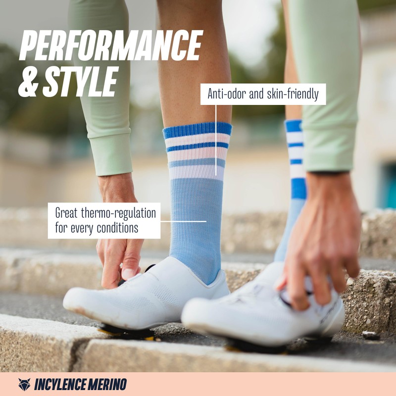 INCYLENCE Merino Running Socks and Hiking Socks for Men and