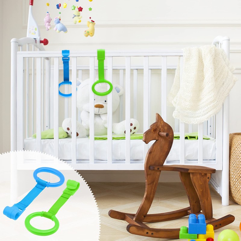 2 PCS Baby Playpen Pull Up Rings, Pull Up Handles