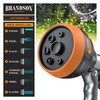 Brandson - Gartenbrause Metall − Handbrause Garten - 7 Sprühbilder