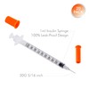 1ml/cc 30G 8mm Syringes, Lab Dispensing Syringe, Individual Wrapped, 20