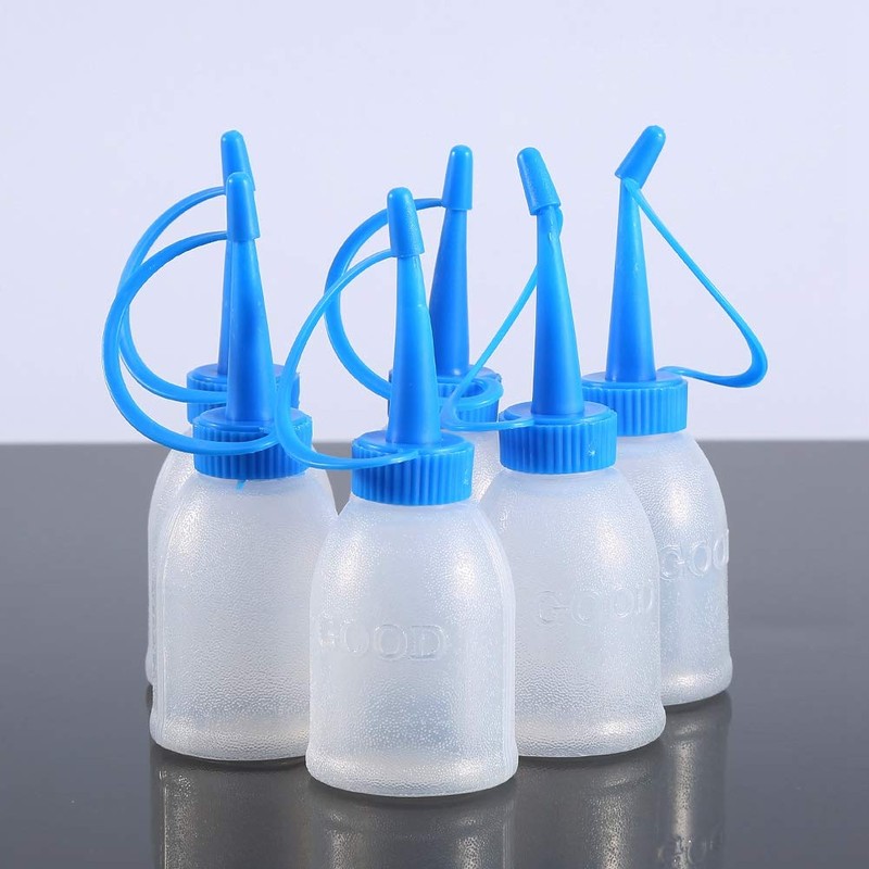 Vvikizy 6 Pack Plastic Squeeze Bottles, 30ML, Empty Dropper Bottles
