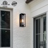 mirrea 18" Classic Outdoor Wall Sconce 1 Light in Matte
