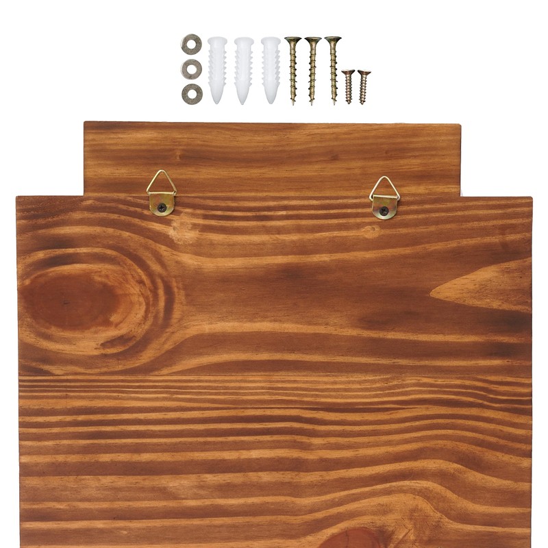 MIXUMON Crescent Squirrel Feeder Table, Wooden Squirrel Picnic Table Feeder,