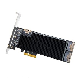 IO CREST 24 Port SATA III to PCIe 3.0 x4 Non-RAID Expansion Card JMB575 JMB582 Low Profile Bracket,SI-PEX40169