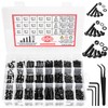 Nuts and Bolts Assortment Set M3 M4 M5, CYLBAQ Black