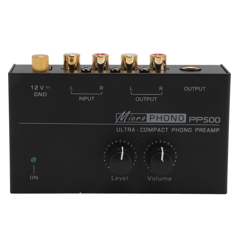 Phono Turntable Preamp Ultra Low Noise Independent Volume Control Phonograph
