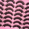 etokdos Fluffy Lashes Wispy Natural Short 3D Strip Lashes Cat