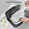 Crzoe Countertop Ice Maker Machine with Handle,26Lbs/24H,9 Cubes Ready in