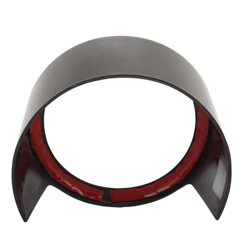 Front Grille Emblem Logo Ring Glossy Black Exterior Badge Decoration