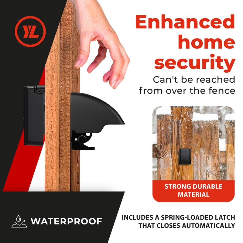 Gate Lock – Secure Keyless Fence Lock and Latch with