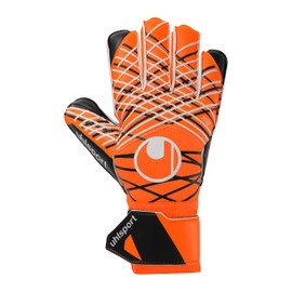 uhlsport Soft Resist+ Football Goalkeeper Gloves for Artificial Turf and Hard Court, 8, Fluo Orange/White/Black