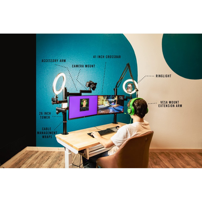 Gator Frameworks ID Series Content Creator Tree Accessory Ring Light