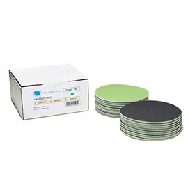 GLASS POLISH GP14503 GlasX-120 Medium Grade Abrasive Disc with Hook and Loop, Silicon Carbide Sanding Disc/Ã 5 inch/Pack of 20 Discs