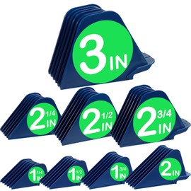 Professional Hair Clipper Combs Guides, Hair Clipper Guards 1 & 1/4" 1 & 1/2" 2", Mega NO.16 NO.12 NO.10 fits for most Wahl Clippers (8pcs Mega Set, Blue)