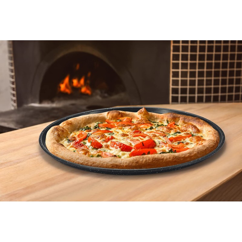 Monfish 14 inch Pizza Pan with holes 2 pack perforated