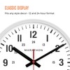 MARATHON 10 inch Silent Continuous-Sweep Analog Wall Clock (White)