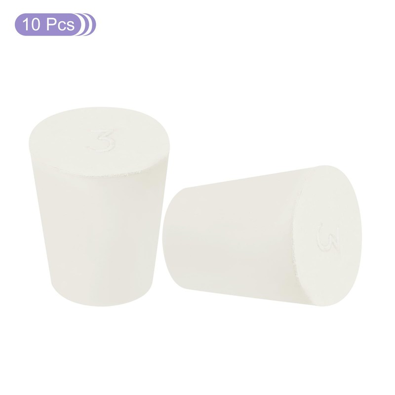 sourcing map Rubber Tapered Plug 17mm to 23mm Solid Test