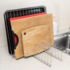 Slideep Pot Pan Lid Holder Drying Rack, Bakeware Lid Storage