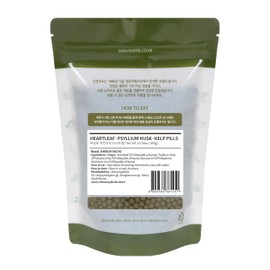 SHINSUN YAKCHO Korean Houttuynia Cordata, Plantago Asiatica Decaisne, Laminaria Granule | 300g | 1 Pack, Pesticide-Free, 어성초/차전자피/다시마환