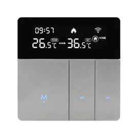 WIFI Smart Thermostat with LCD Display Smart Heating Radiator Thermostat APP & Voice Control Indoor Constant Temperature Controller Digital Programmable Thermostat Anti Freezing