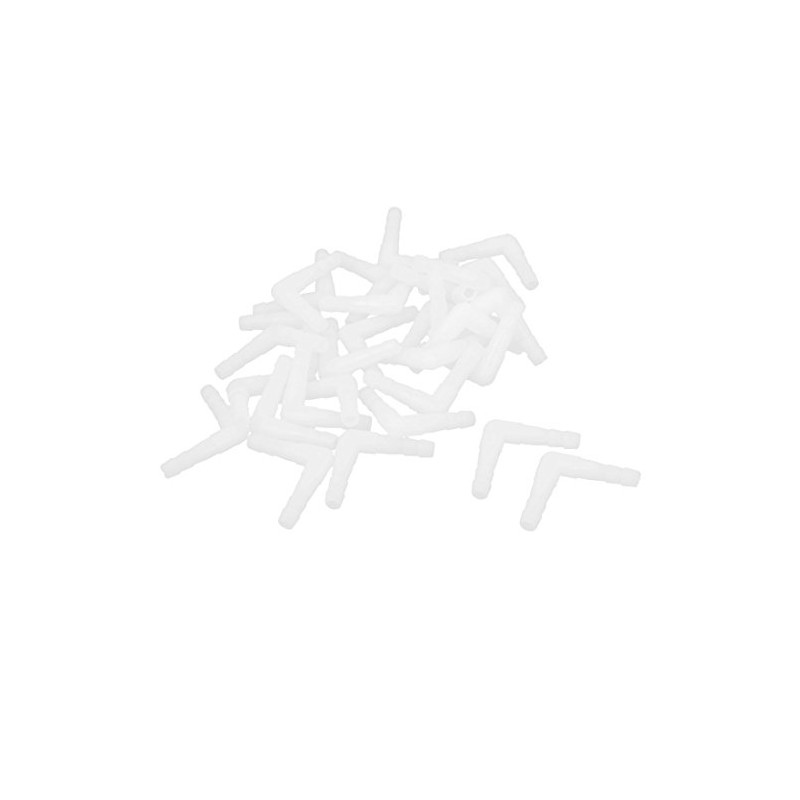 sourcing map Plastic L Shape Aquarium Air Line Tubing Valve