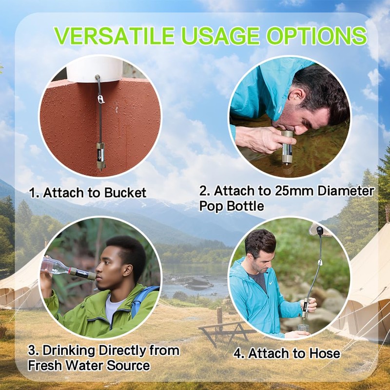 Miniwell L630 Portable Water Filter with Upgraded Vacuum Packaging -