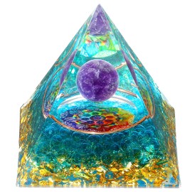 MAIBAOTA 2.4" Orgonite Healing Crystals Amethyst Green Aventurine Orgone Energy Tower Gifts for Beginners Energy Reiki Spiritual Balancing Meditation Chakra Positive Crystal