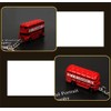 NISCAYA London Bus Keychain - Red Double-decker Bus Key Ring