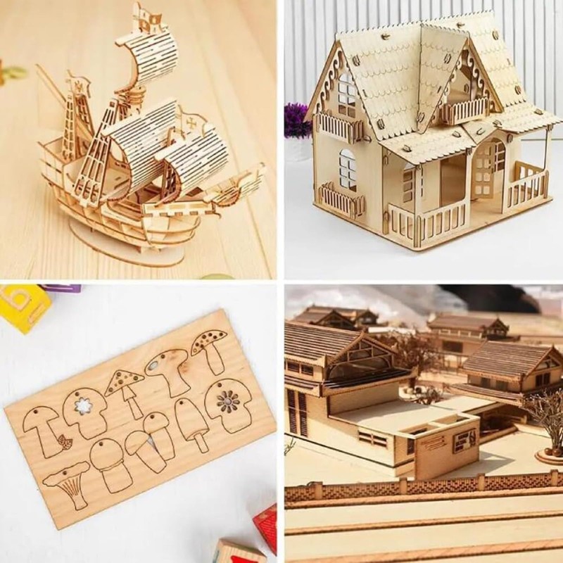 24 Pack 12x20x1/8 Inch Thin Basswood Sheets Wood Sheets Board