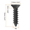 TA-VIGOR 200Pcs Self Tapping Screws, M3 Phillips Flat Head Screw,