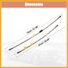 Partuto 2 Pcs Door Latch Release Cable for Ford F150
