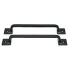 CRAFTSMAN ROAD Black Cast Iron Pull Handles 9 inch (Squared
