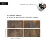 funlife Rusty Industrial Splashback - Oxblood Copper & Steel Patina
