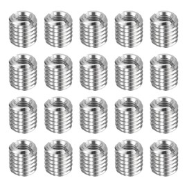 sourcing map 20pcs Thread Repair Inserts M10 x 1.5 Male to M6 x 1 Female Thread 10mm Long Stainless Steel Reducing Nuts Metric Self Tapping Sleeves Threaded Reducer Industrial Fasteners