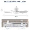 Socket Fan Light with Remote, 1500 Lumens Ceiling Fans with